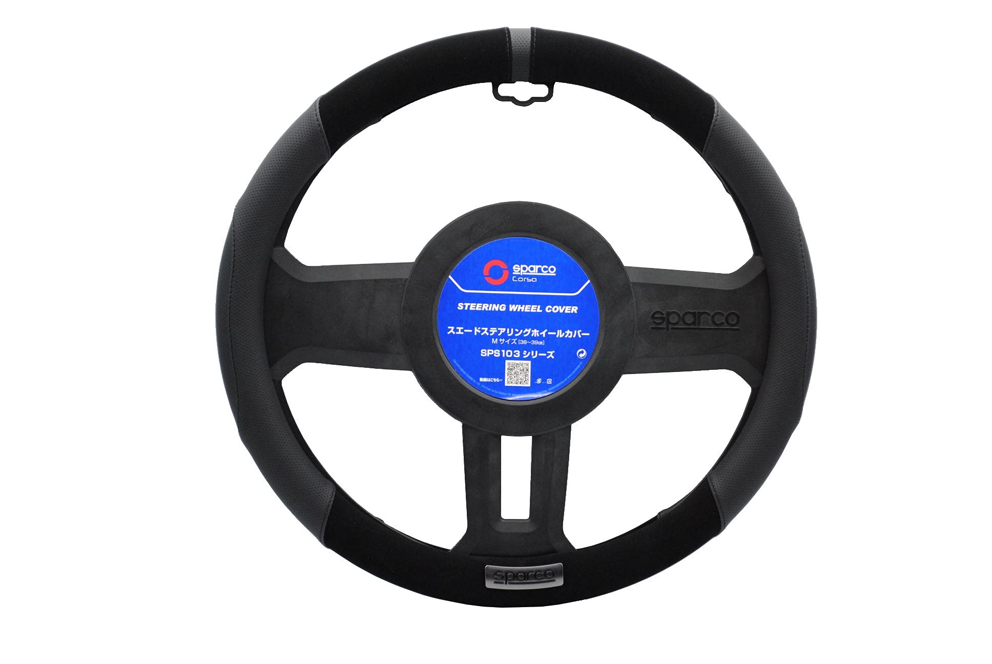 

Steering cover M size black SPARCO-CORSA SPS103BK_J