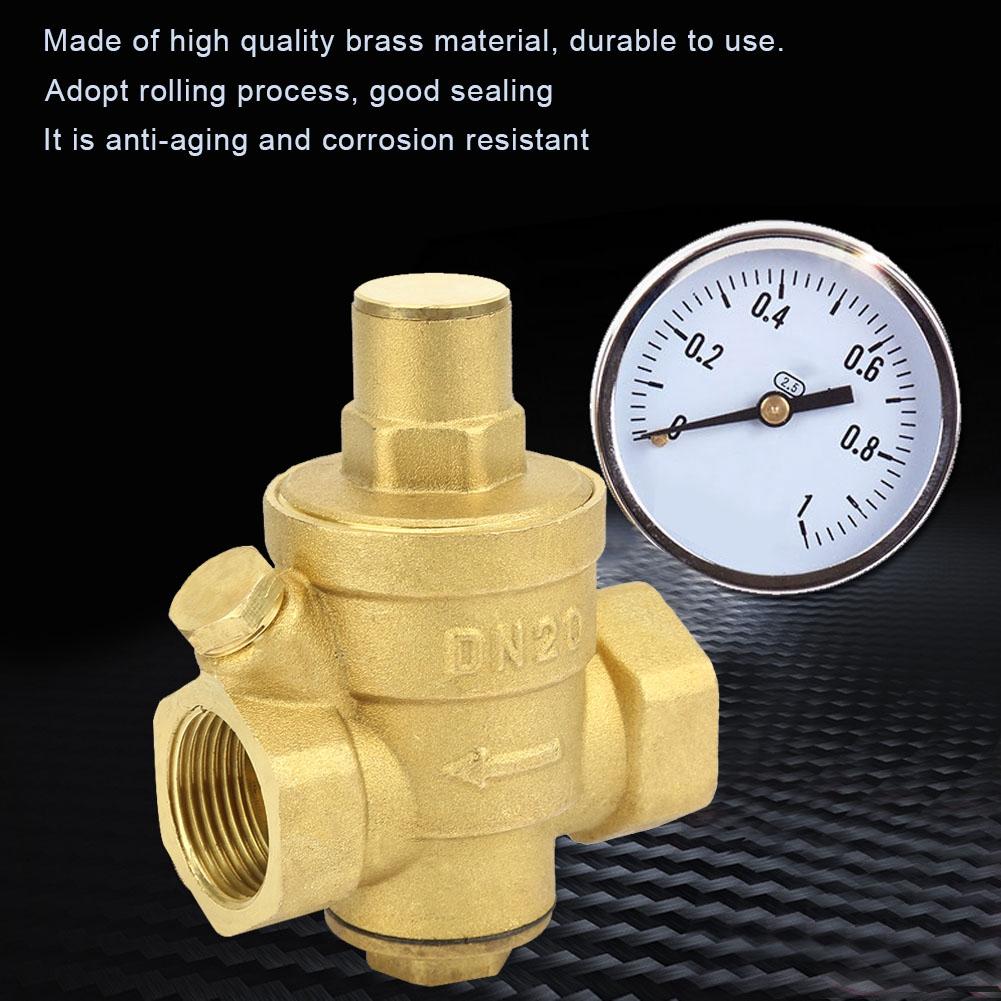 DN20 Adjustable Brass Water Pressure Regulator Regulating Valve