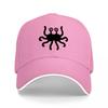 Octopus Logo Black Baseball Cap Classic Design Adjustable Fit for Unisex and Women Casual Streetwear Style Hat