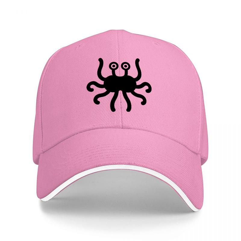 Octopus Logo Black Baseball Cap Classic Design Adjustable Fit for Unisex and Women Casual Streetwear Style Hat