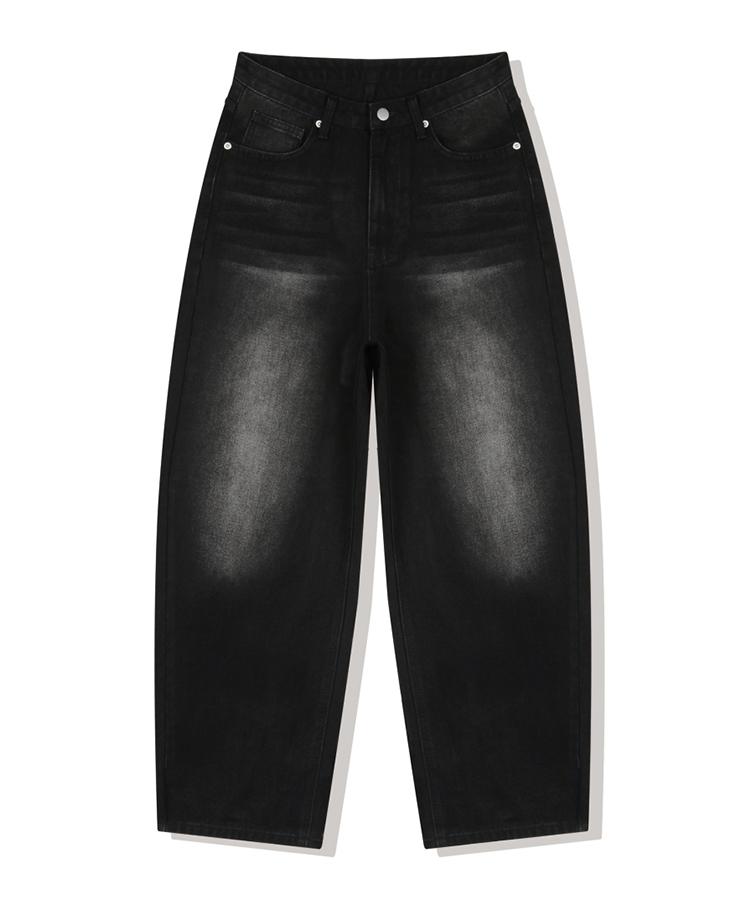 ULIFEZIP [Set] Any Normal Women'S Back Pocket Balloon Wash Wide Denim Pants 9 Colors [Ulzd_0048] (A Type)