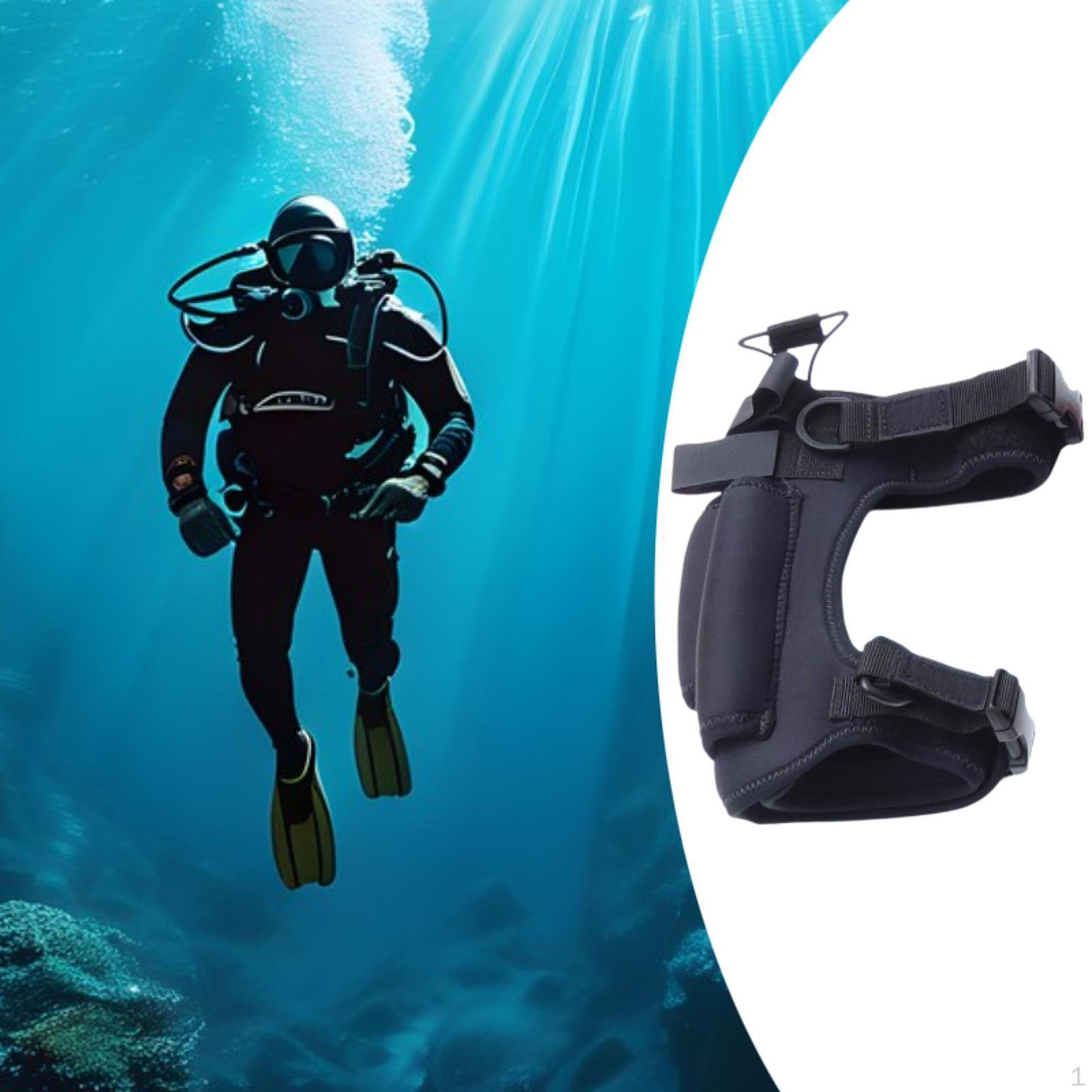 

Держатель ножа для дайвинга, регулируемый легкий ремень для дайвинга, для походов и подводной охоты чёрный