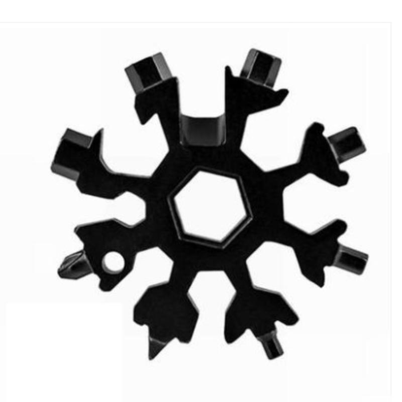 Multifunctional Snowflake Wrench 18-in-one Multi-purpose Hexagon Socket Plum Bathroom Stainless Steel Universal Portable Tool Set