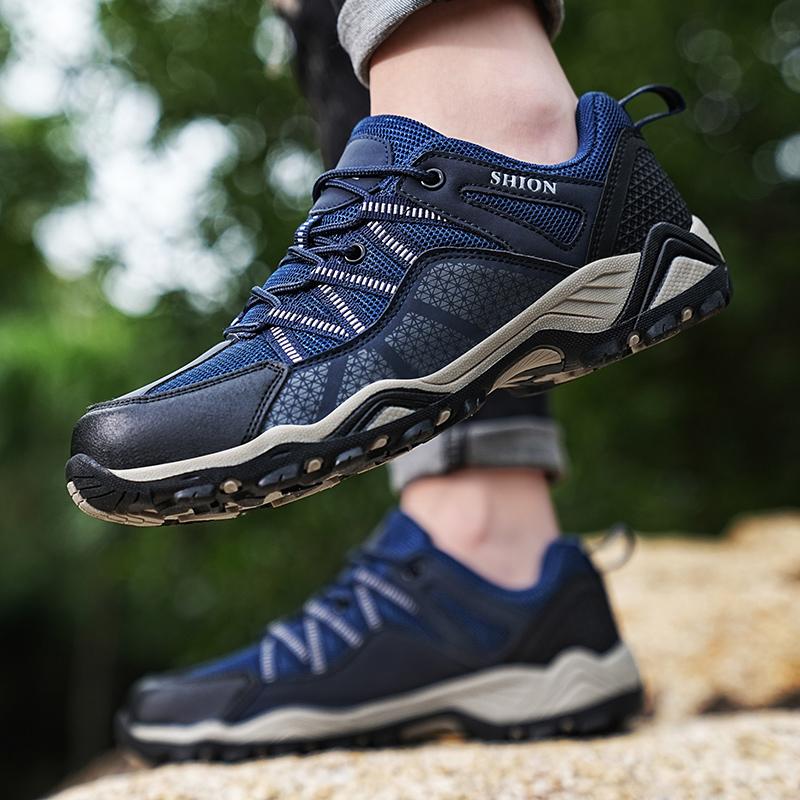 Men's Outdoor Breathable Hiking Shoes Waterproof Trekking Shoes All Day Comfort