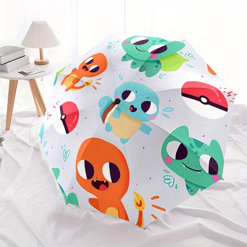 Automatic Windproof Folding Umbrella, Travel Umbrella for All Occasions, Cartoon Portable Umbrella a0823029