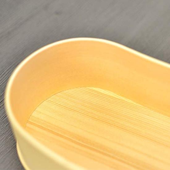 Bento box magewappa blister type 1 tier plain wood 500cc