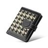 Cute Maoni Bear Wallet Autumn Checkered Short Lightweight Card Bag Fashionable Small Wallet Large Capacity for Women Card Bag
