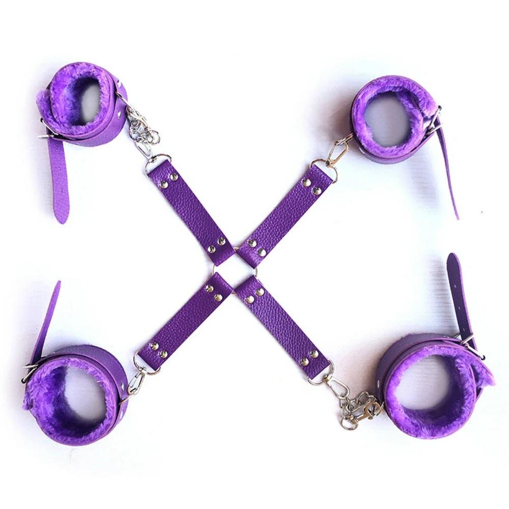 10pcs Adult Sex Toys Restraints Bondage Love Cuff BDSM SM Bed Restraint System Kit