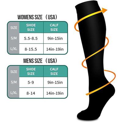 85 Cross-Border Styles: Men’s & Women’s Compression Knee-High Socks for Running, Sports, Hiking, and Cycling