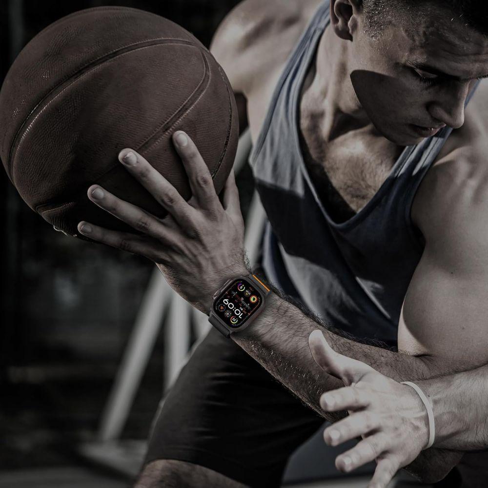 Tech-Protect Nylon Clasp Apple Watch 6 / 7 / 8 / 9 / 10 / Se / Ultra 1 / 2 (44 / 45 / 46 / 49 Mm) Black