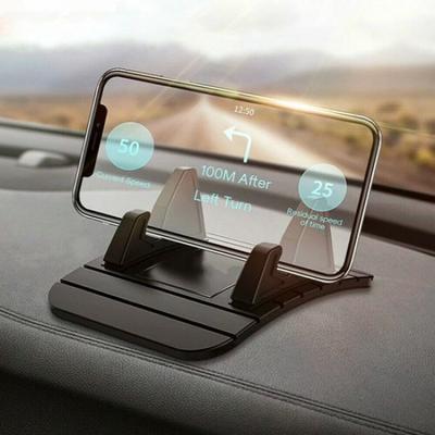 Black Car Dashboard Non-slip Mat Rubber Phone Holder Mount Pad Stand Accessories