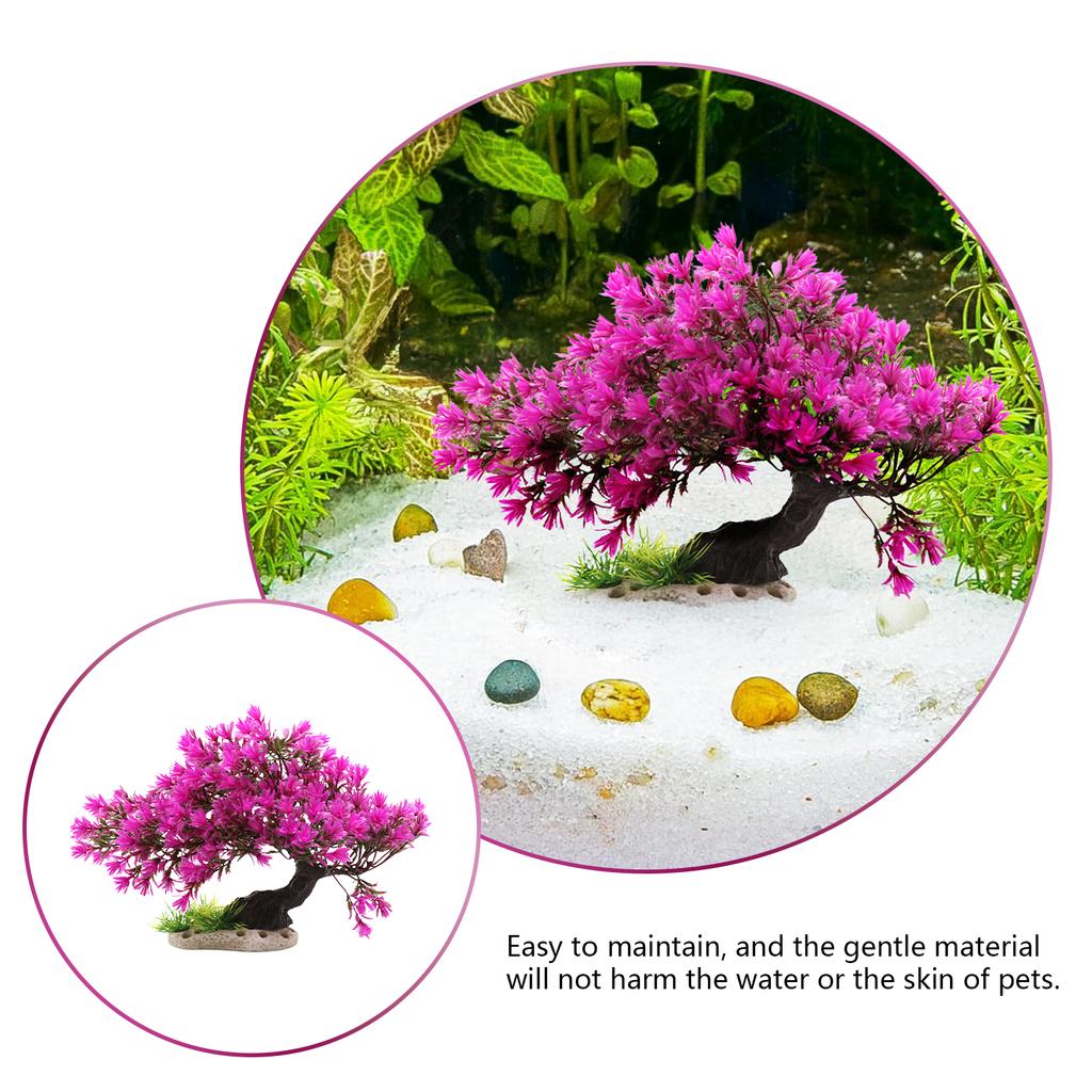 Aquarium Artificial Plastic Plants Decoration Easy and Quick Solution for Fish Tank Landscaping for Glass Containers Aquariums