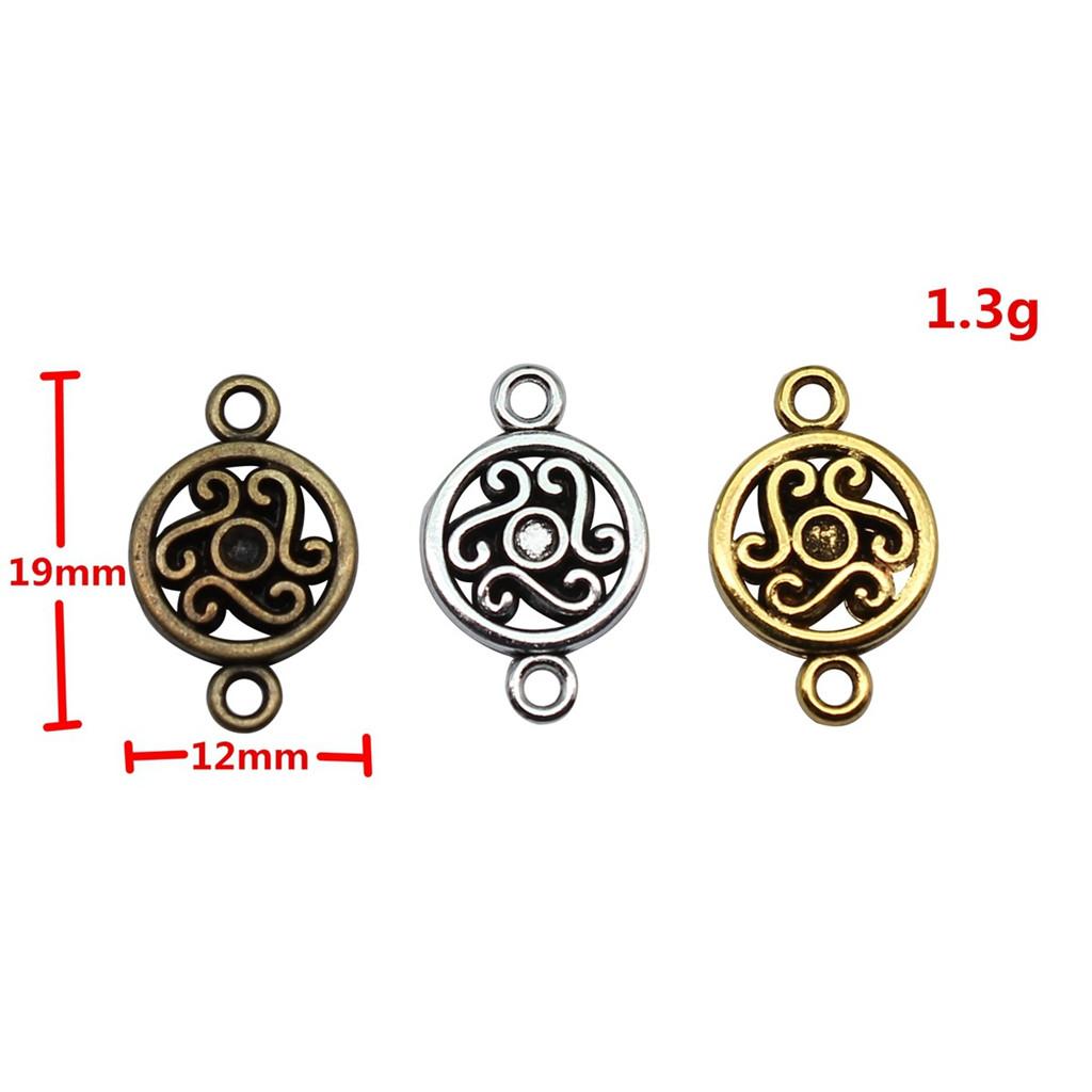Filigree Diamond Shaped Connectors Ornate Multi Loop Links For Jewelry