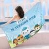 The O-Octonauts Cartoon Bath Towel Microfiber Soft Water Absorbing Breathable For Girl Kids Decorative Cartoon Beach Towel
