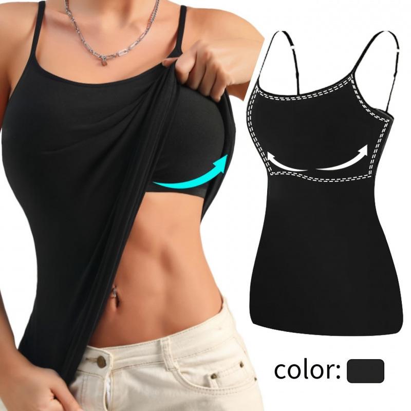 Padded Wireless Camisole with Chest Pads, New Arrival 24087 M чёрный