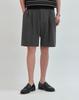 WORK ON BODY OFF Mitis Semi-Wide Banding Half Slacks [Gray]