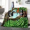 1pc Flowers Animals Garden Flannel Blanket,Ultra Soft Warm Plush Throw for Home Bedroom Bed Sofa Cover Camping Picnic Gift Y7245