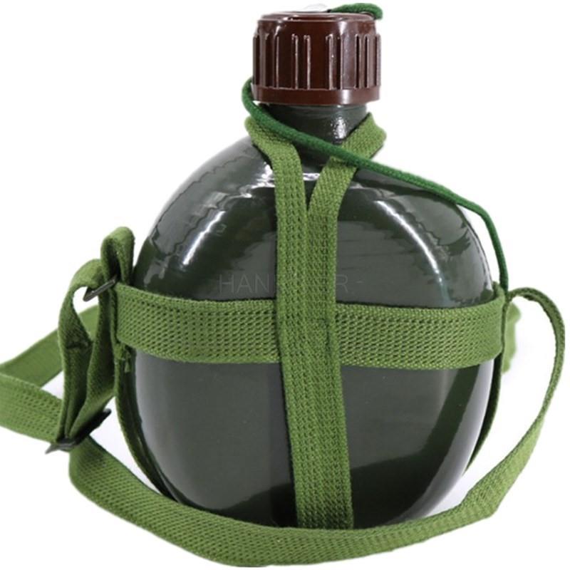 Aluminum Military Army Flask Wine Water Bottle Cooking Cup With Shoulder Strap Hiking Kettle Outdoor Tools 2L/3L