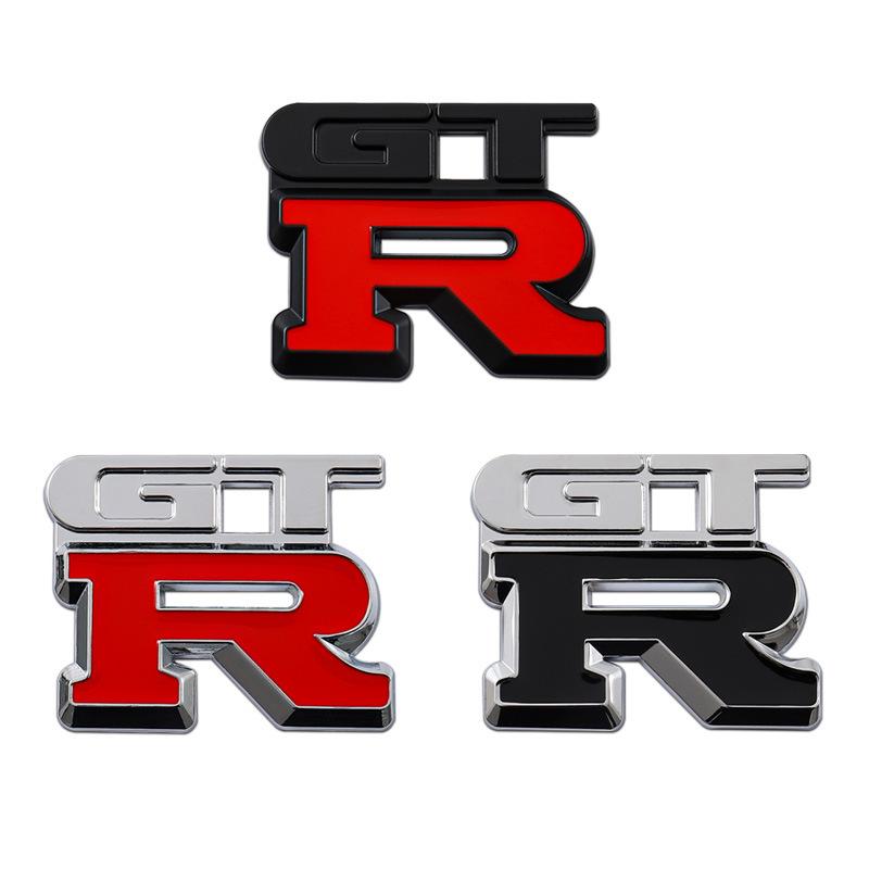 GTR car sticker, suitable for gtr modification 3D personalized metal GTR car logo tail label sticker trunk label decorative car sticker