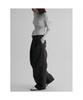 Balloon Fit Wide Pants Black