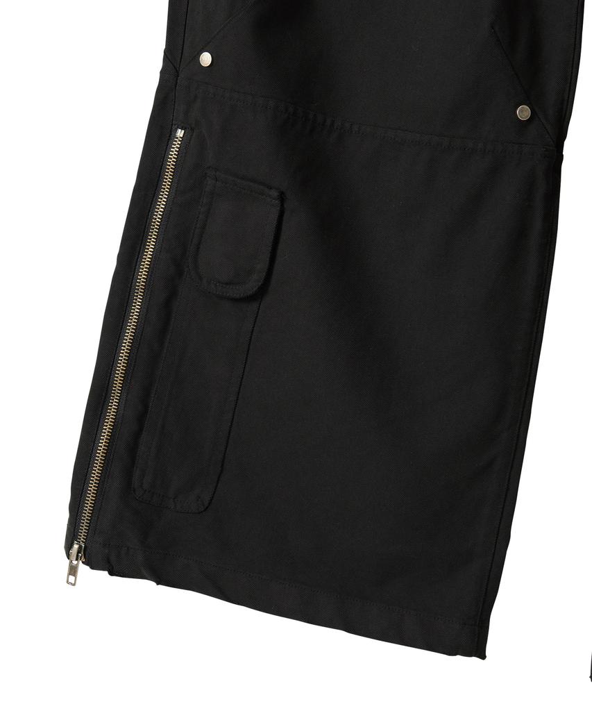 Uallong Lowrise Washed Curve Cargo Pants - Black