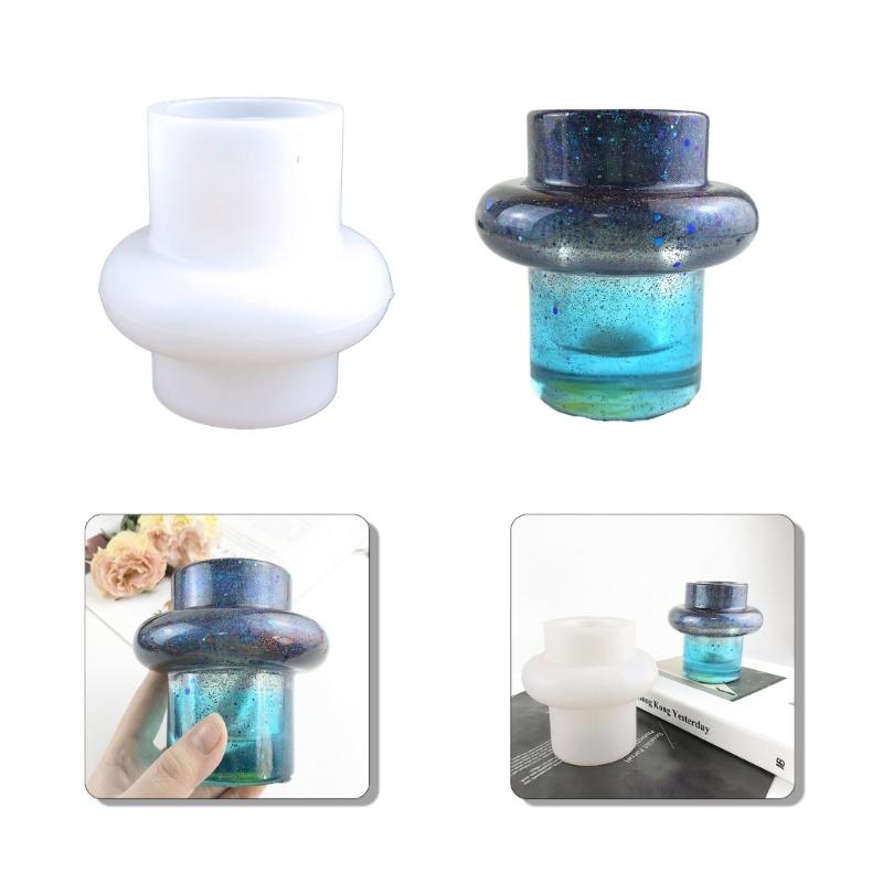 Vase Resin Mold Silicone Flower Vase Resin Mold Plant Propagation Station Mold Crystal Epoxy Mold for DIY Home Decors