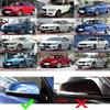 For BMW Series 1 2 3 4 F20 F21 F22 F30 F32 F36 X1 F87 M3 ABS Car Rearview Side Mirror Cover Wing Cap Door Trim Adhesive Sticker