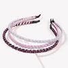 Fashion Crystal Bezel Headwear Women Beaded Headband Girls Vintage Hair Bands Hairband Hoop for Wedding Party Hair Accessories