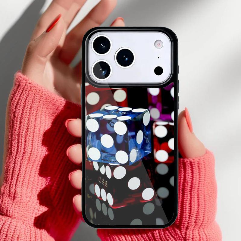 Dices Poker Casino Phone Case for iPhone 17 16 15 14 13 Pro Max Back Cover for 12 11 Pro Coque