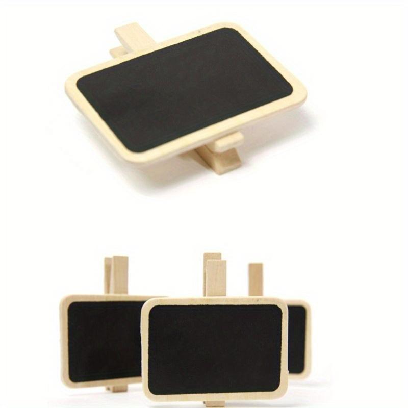 50 ks závěsných dřevěných tabulí s klipy na tabuli, štítky s číslem, cenovka, ve tvaru srdce, DIY řemeslo