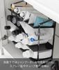 Yamazaki Tower Under-Sink Wide Bottle Storage, 4 Tiers, Black, W38 x D20.3 x H40cm, Large Capacity, Bottle Rack, Product Number: 1339
