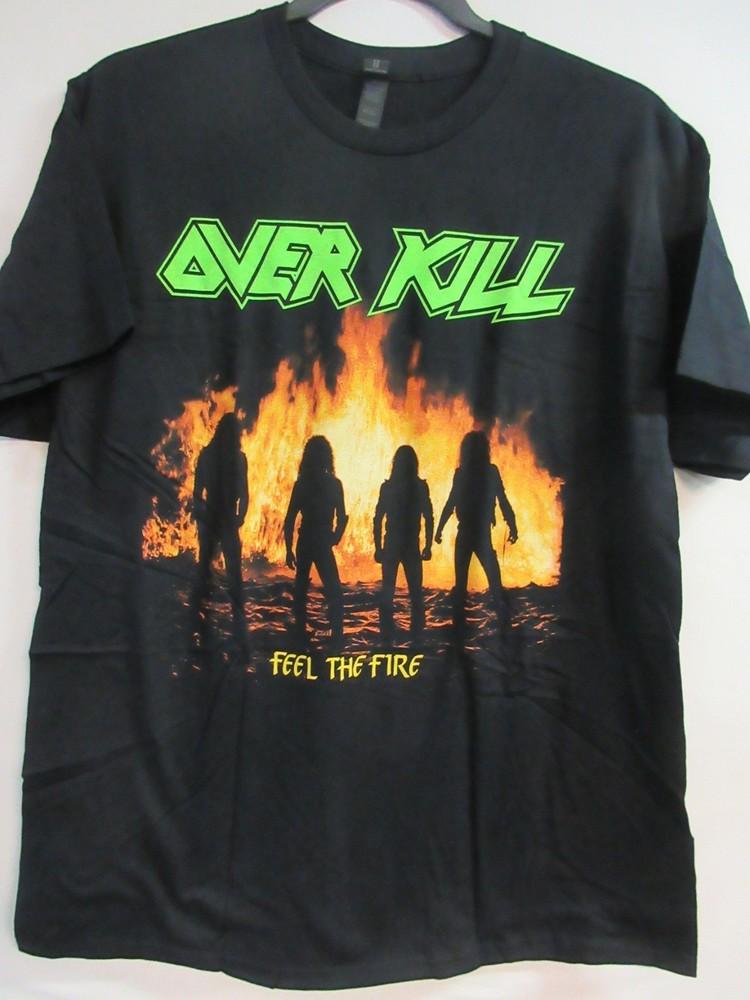 

OVERKILL OFFICIAL MERCH FEEL THE FIRE BAND CONCERT MUSIC EXTRA LARGE Unisex T-Shirt M