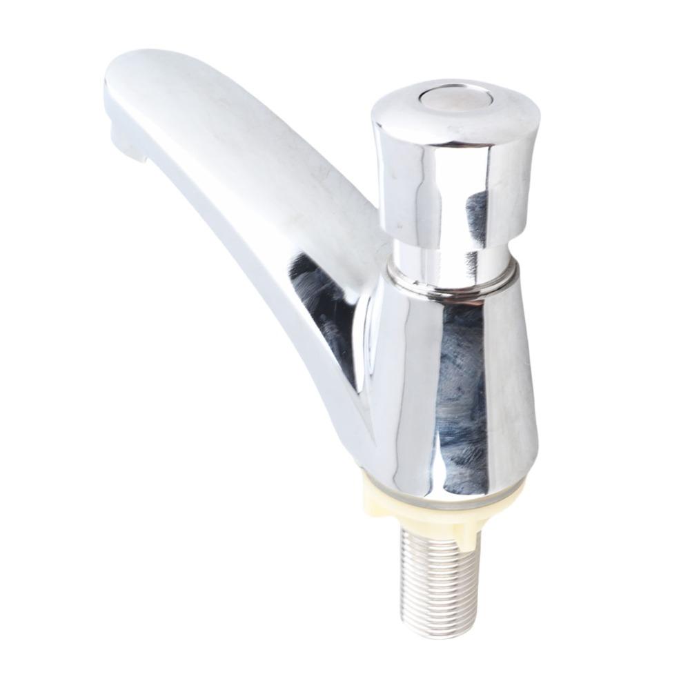 Automatic Shut Off Water Tap Alloy Basin Sink Tap Commercial Grade Faucet Factory