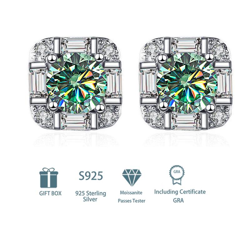 Tancise 925 Sterling Silver Moissanite   Earrings Drop Earrings For Women Wedding Party Gifts