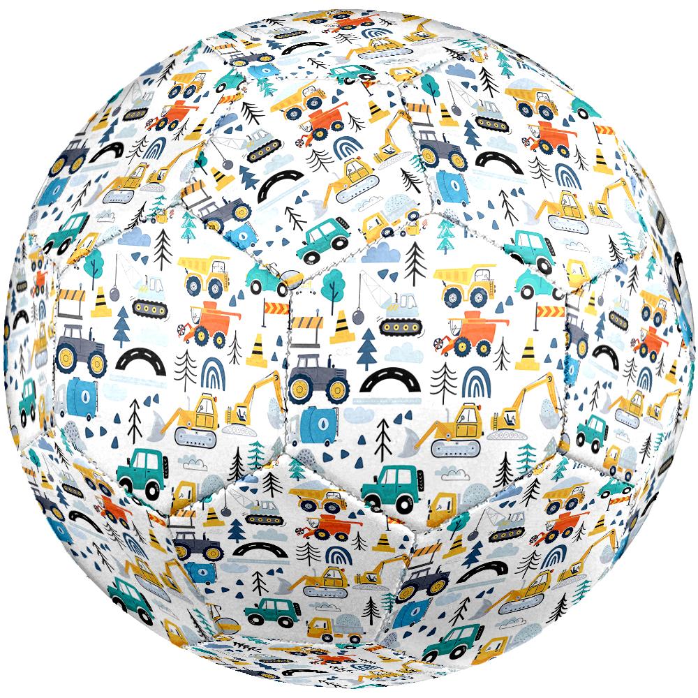 Excavator Theme Size 5 Soccer Ball, Suitable for Both Indoor and Outdoor Matches, a Gift Suitable for Everyone.
