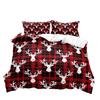 Fun Black Santa Three-Piece Quilt Cover Digital Printing Bedding Set Bed Cover