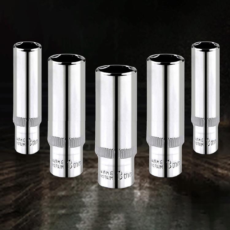 11 Stück 1/4 Zoll Antrieb 6,35 mm Sechskant Tiefbettnuss Reparaturwerkzeug Ratsche