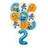 Cartoon Dog Man Theme Balloon Birthday Party Decoration Sherlock Dog Party Supplies Tableware Sets Popcorn Box Banner Plates