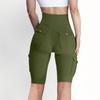 Damen-Arbeitskleidung Hohelastische Enge Yoga-Hose, Schnelltrocknende 5-Zoll-Laufshorts