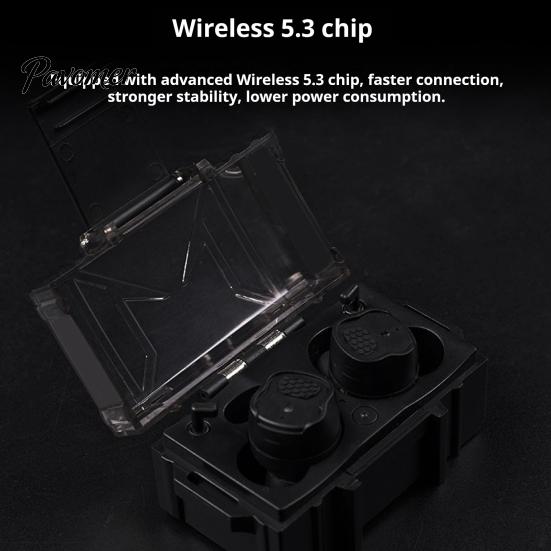 Hunting Gear for Men Women Shoot Ear Protection Earplugs, Bluetooth-compatible Electronic Hearing Earbuds, NRR Ergonomic In-ear 26dB Sound