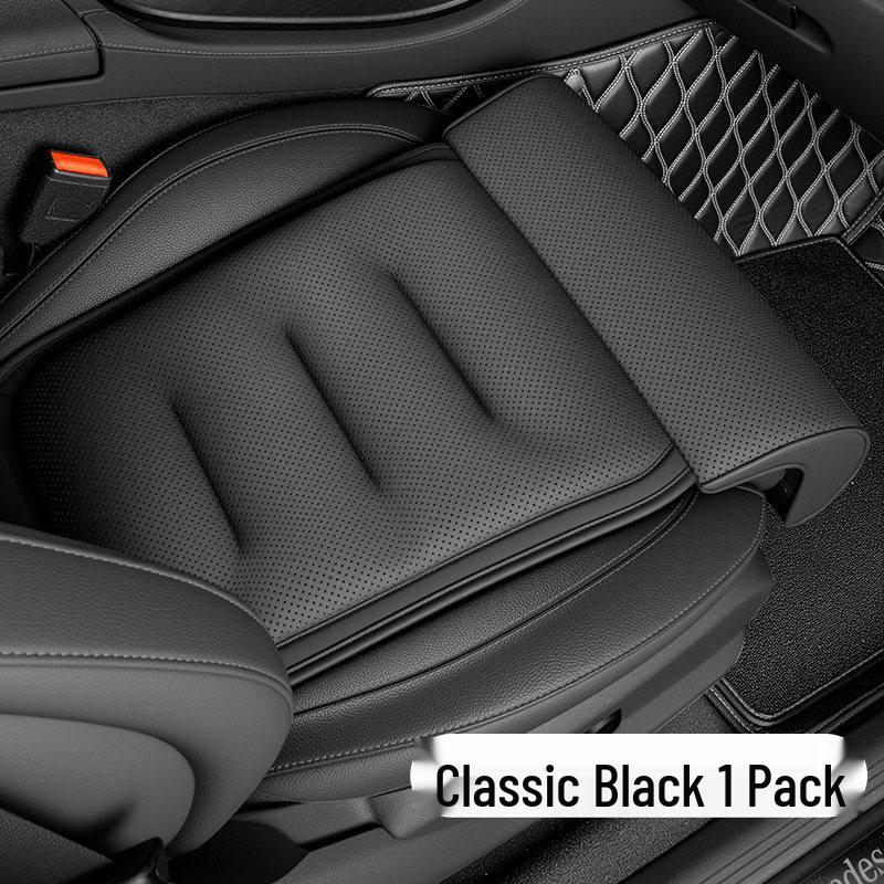 Deluxe Full Coverage Car Seat Cushion with Extended Leg Rest – Thick, Soft, Breathable, and Comfortable.