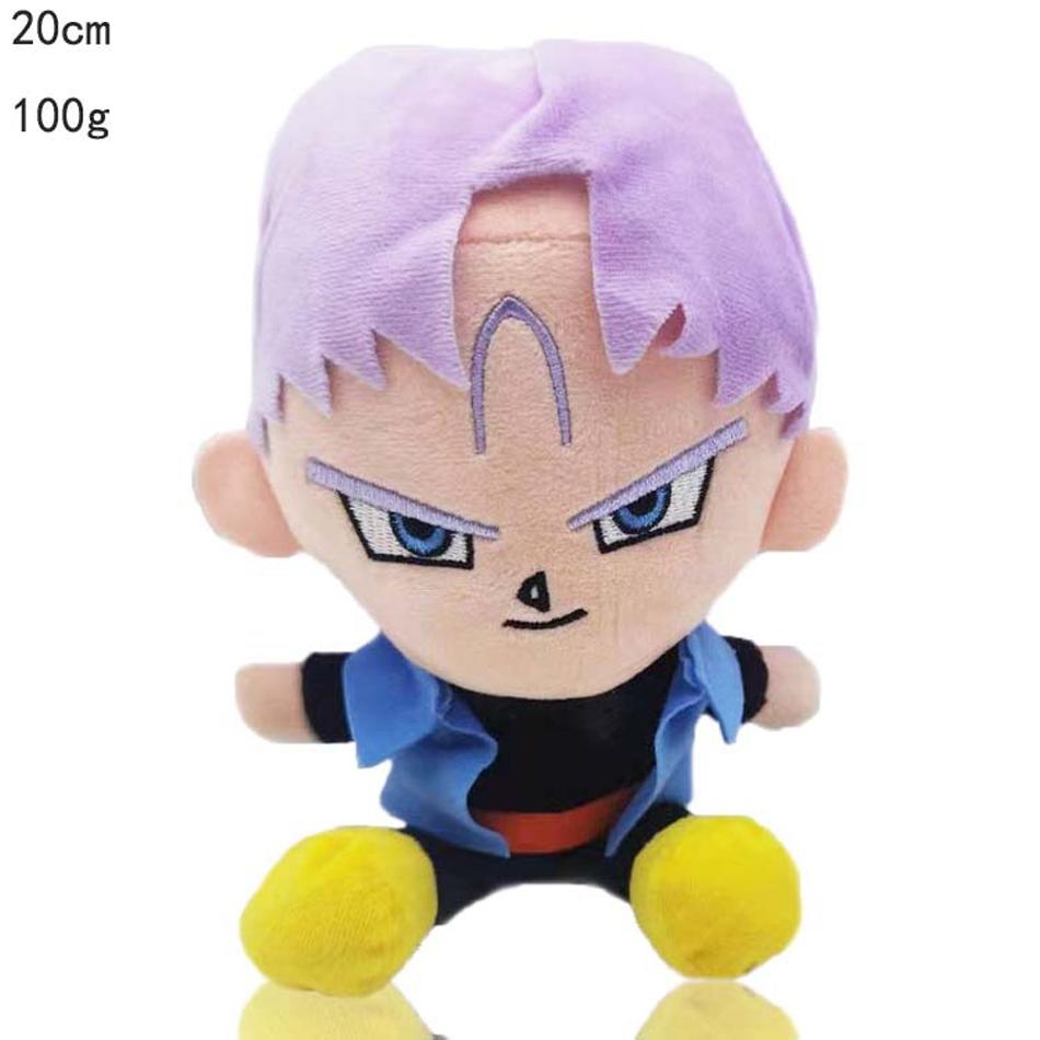 20cm DragonBall Japan Anime Plush Toys Super Saiyan Goku Vegeta Picollo Trunks Gohan Cartoon Figure Stuffed Dolls Child Gifts Cuddly Fluffy Huggable