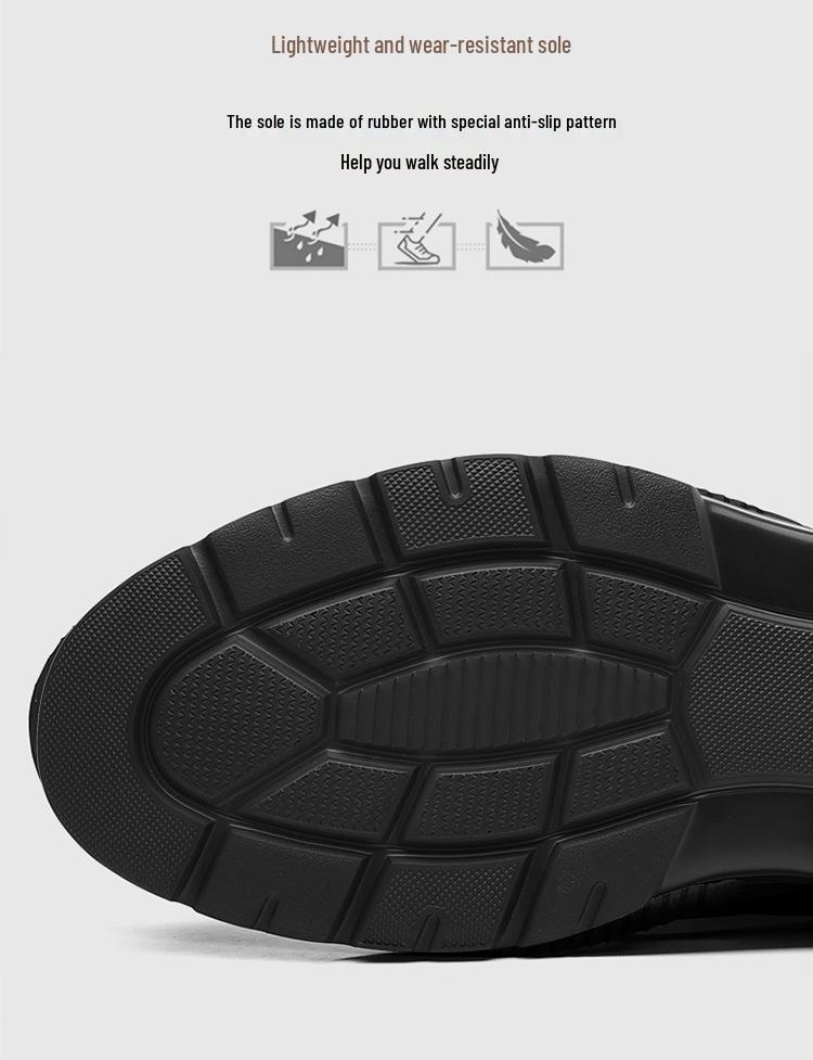 2025 Men's Leather Shoes: Autumn Soft Sole, British Style, Casual & Formal Wear, Ideal for Weddings and Business.