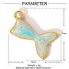 3pcs/Lot Stainless Steel Fish Bone Mermaid Tail Bracelet DIY Charms Women Shell Crab Conch Necklace Pendant Heart Love Jewelry