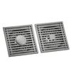Wutuo Stainless Steel Square Floor Drain with Bamboo Grate
