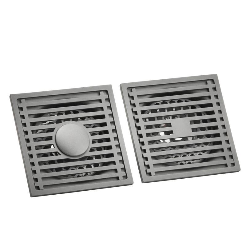 Wutuo Stainless Steel Square Floor Drain with Bamboo Grate