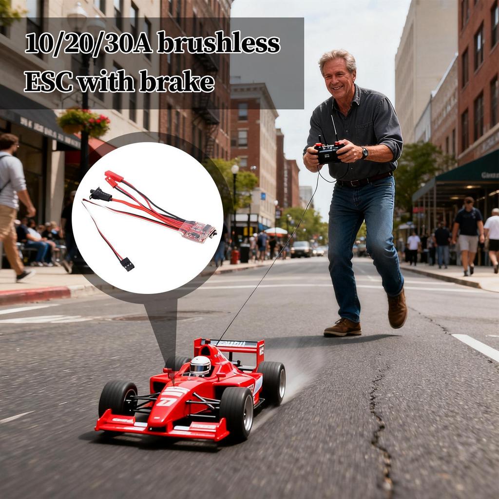 Bidirectional Brushed ESC Controller Intelligent Heat Dissipation Protection High Efficiency RC Models Bidirectional Brushed ESC