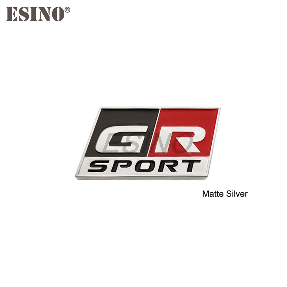 gjcr7 Car Styling Gazoo Racing GR GR MN 3D Car Zinc Alloy Badge Adhensive Metal Emblem Decal for Toyota Supra AE86 GT86
