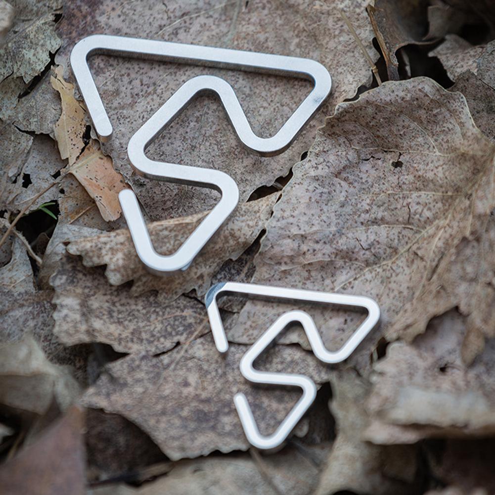 1PC Outdoor Camping Stainless Steel Hooks Multi-Function Non-Slip Ultra-Light Triangular Hooks Camping Accessory
