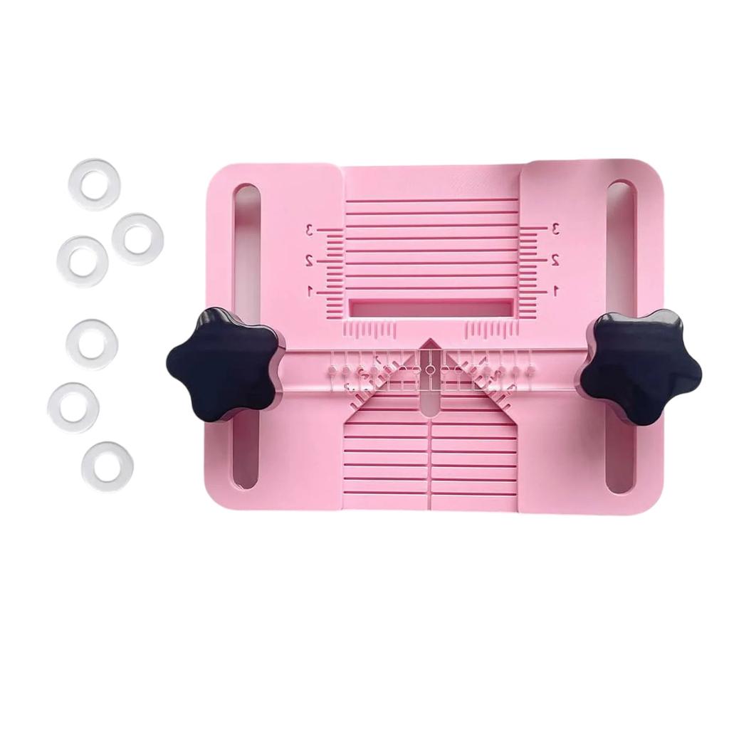 Polymer Clay Earring Drilling Tool With Fixed Plate And Calibration Marks for Hole Positioning In Various Shapes